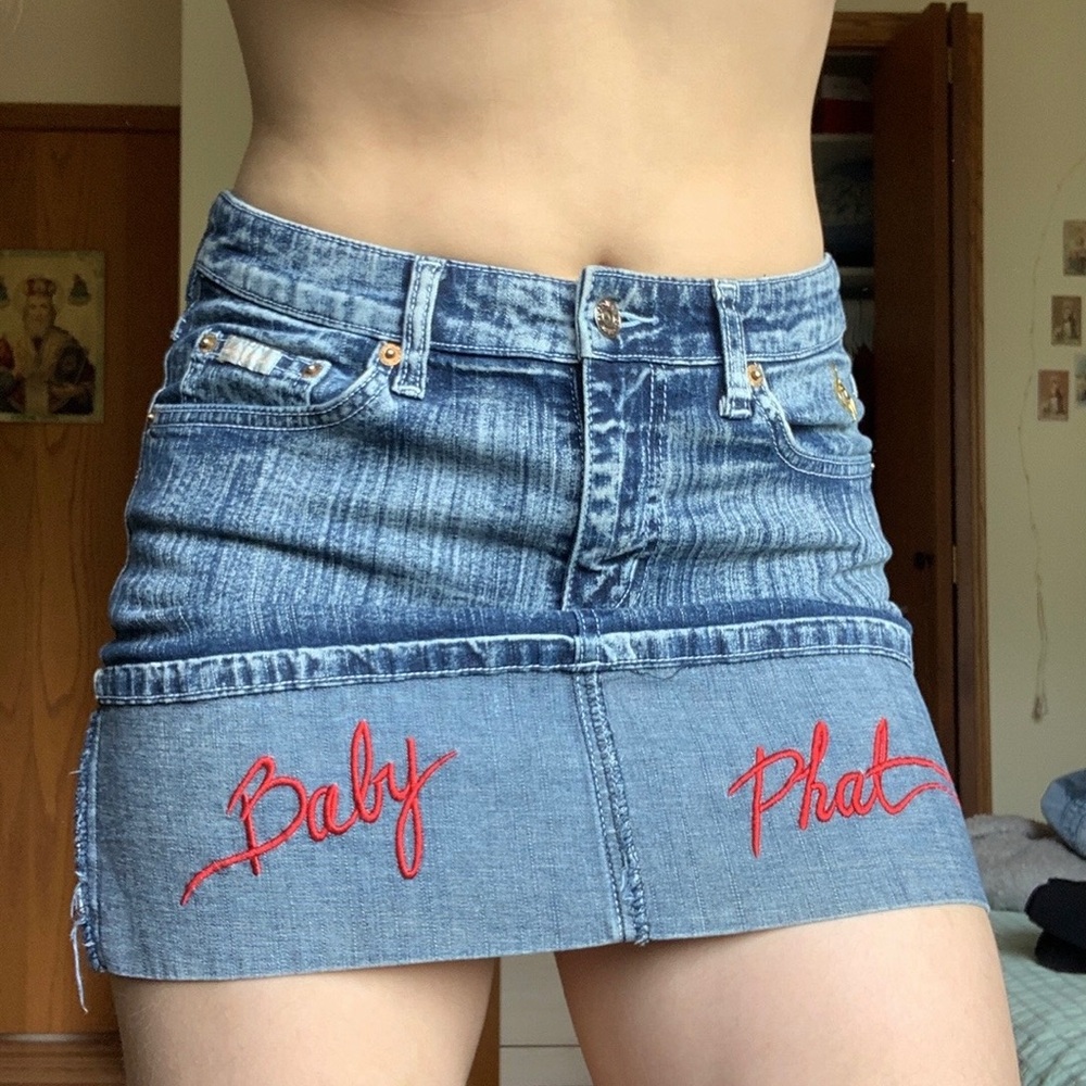Baby Phat Denim Mini Skirt